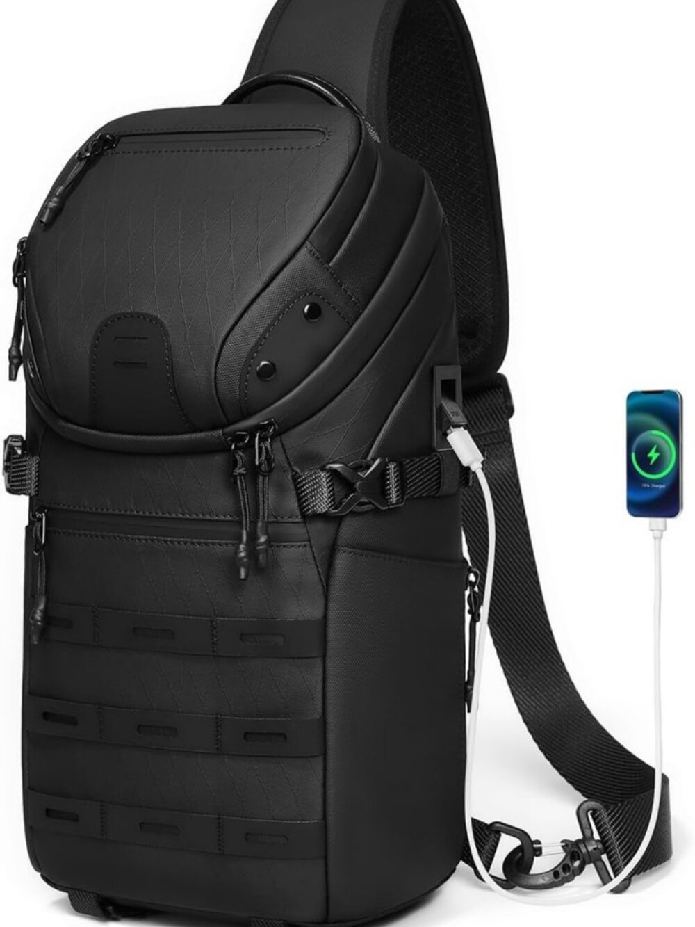 Versatile Tactical Sling Backpack | Crossbody Chest Bag | Single Shoulder